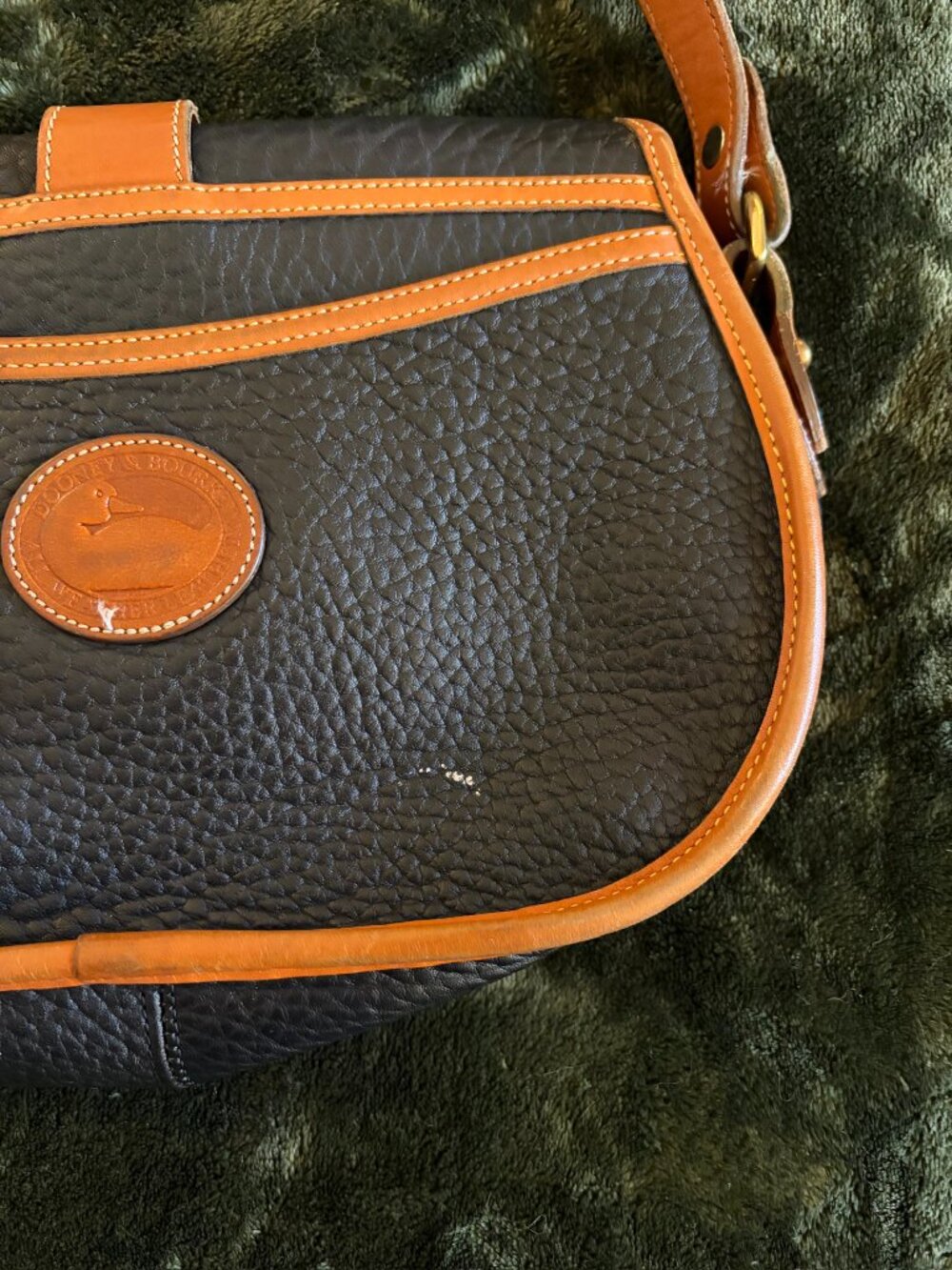 Dooney and Bourke Crossbody Flap Leather Saddle Bag - Picture 4 of 9